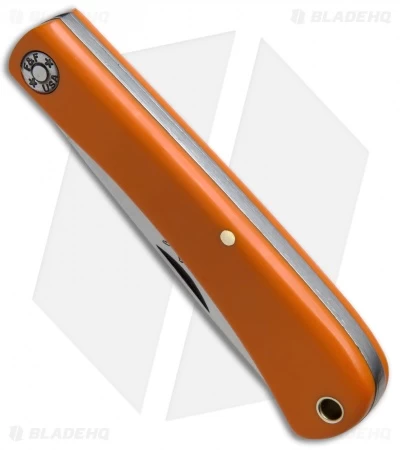 GEC #71 Farm & Field Bull Nose Slip Joint Work Knife Orange Delrin 3.1" 4 GEC #71 Farm & Field Bull Nose Slip Joint Work Knife Orange Delrin 3.1" - Image 2