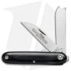GEC #35 Farm & Field Calf Pen Pocket Knife 3.6" Black Micarta 350217 -Knives Shop GEC Farm Field Calf Pen Knife Black Micarta GEC350217B BHQ 76227 jr