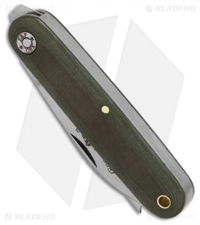GEC #35 Farm & Field Calf Pen Pocket Knife 3.6" OD Green Micarta 350217 5 GEC #35 Farm & Field Calf Pen Pocket Knife 3.6" OD Green Micarta 350217 - Image 3