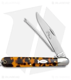 GEC Fish Keeper Pocket Knife Tortoise Shell Acrylic (3.5" Satin) 651222SS