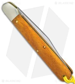 GEC Horse Apple Hogan Pocket Knife 3.5" Texas Osage Orange Wood 8 GEC Horse Apple Hogan Pocket Knife 3.5" Texas Osage Orange Wood -Knives Shop GEC Horse Apple Hogan Texas Osage Orange Wood Polish BHQ 147610 jr side