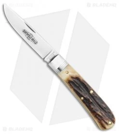 GEC Mustang #74 Pocket Knife Sambar Stag (3.00" Satin) 745120