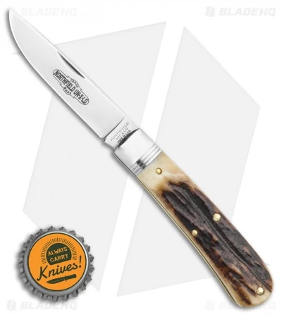 GEC Mustang #74 Pocket Knife Sambar Stag (3.00" Satin) 745120 6 GEC Mustang #74 Pocket Knife Sambar Stag (3.00" Satin) 745120 - Image 4