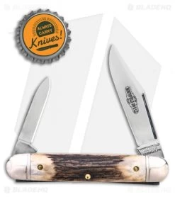 GEC Northfield UN-X-LD Cutlery White Owl 3.25" Pocket Knife Sambar Stag -Knives Shop GEC Northfield UN X LD 2in 5cm Pocket Knife Sambar Stag BHQ 138462 td size 2