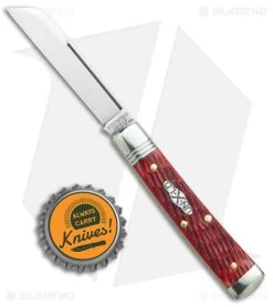 GEC Northfield UN-X-LD Garnet Peach Seed Jigged Red Bone (2.75" Satin) -Knives Shop GEC Northfield UN X LD Garnet Peach Seed Jigged Bone BHQ 140091 jr bottlecap