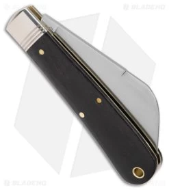 GEC Northfield UN-X-LD Pocket Knife Gabon Ebony Wood (3" Satin) -Knives Shop GEC Northfield UN X LD Pocket Gabon Ebony Wood Satin BHQ 180300 jr side