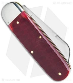 GEC Northfield UN-X-LD Toe Nail Clipper Knife Blood Red Jigged Bone (3" Satin) -Knives Shop GEC Northfield UN X LD Toe Nail Clipper Blood Red Jigged Bone Satin BHQ 142362 jr side