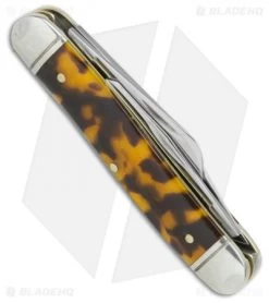 GEC #66 Northfield UN-X-LD Calf Roper Pocket Knife 3.3" Tortoise Shell 661317 -Knives Shop GEC Northfield UN X LD calf roper tortise shell BHQ 76210 er side
