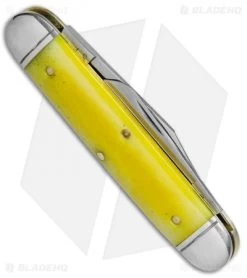 GEC #35 Northfield UN-X-LD Yellow Rose Pocket Knife 3.3" Yellow Bone 351217 -Knives Shop GEC Northfield Yellow Rose Yellow Bone UN X LD GEC351217Y BHQ 77134 jr side
