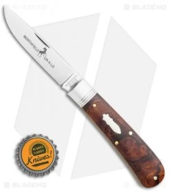 GEC Mustang Pocket Knife Arizona Ironwood (3.00" Satin) -Knives Shop GEC Pocket Knife Arizona Ironwood 3.00 Satin BHQ 117814 LS20Bottlecap