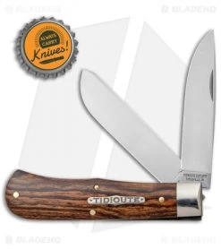 GEC Slip Joint Knife Mexican Bocote Wood (3" Satin) 735221 -Knives Shop GEC SJ Mexican Bocote Wood Satin BHQ 136177 jr bottlecap