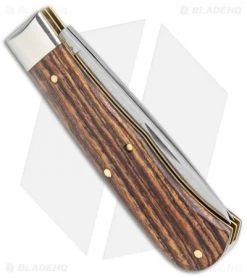 GEC Slip Joint Knife Mexican Bocote Wood (3" Satin) 735221 -Knives Shop GEC SJ Mexican Bocote Wood Satin BHQ 136177 jr side