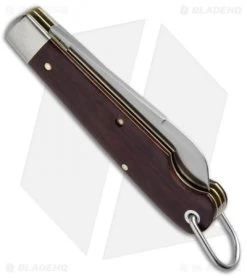 GEC #15 Tidioute Beer Scout Knife Club 3.5" Maroon Linen Micarta 153216CL -Knives Shop GEC Tidioute Beer Scout Maroon Linen Micarta 153216CL BHQ 50579 jr side