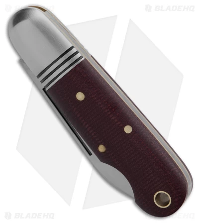 GEC Tidioute Cutlery #25 Beerlow Pocket Knife Coral Canvas Micarta(2.1" Satin) 4 GEC Tidioute Cutlery #25 Beerlow Pocket Knife Coral Canvas Micarta(2.1" Satin) - Image 2