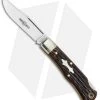 GEC Tidioute Cutlery #83 Tascosa Lockback Knife - Dark Brewed Jigged Bone