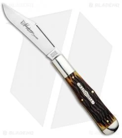 GEC #97 Tidioute Cutlery Pocket Knife 4.6" Autumn Gold Jigged Bone