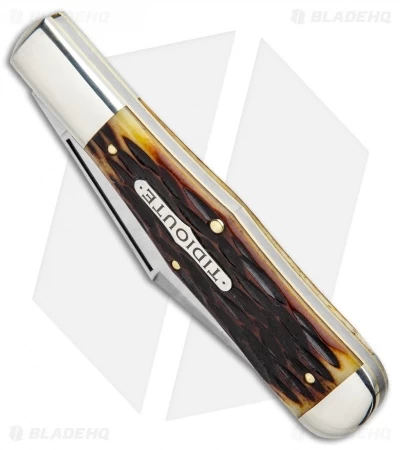 GEC #97 Tidioute Cutlery Pocket Knife 4.6" Autumn Gold Jigged Bone 4 GEC #97 Tidioute Cutlery Pocket Knife 4.6" Autumn Gold Jigged Bone - Image 2