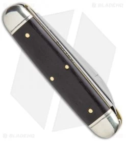 GEC Tidioute Cutlery Beer & Sausage 3.75" Pocket Knife Gabon Ebony -Knives Shop GEC Tidioute Cutlery Beer and Sausage Gabon Ebony BHQ 116591 jr side