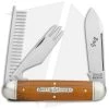 GEC Tidioute Cutlery Beer & Sausage 3.75" Pocket Knife Natural Canvas Micarta 1 GEC Tidioute Cutlery Beer & Sausage 3.75" Pocket Knife Natural Canvas Micarta -Knives Shop GEC Tidioute Cutlery Beer and Sausage Natural Canvas Micarta BHQ 116302 jr