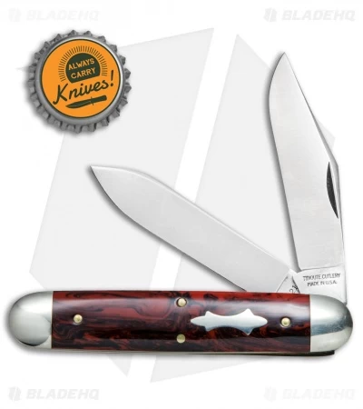 GEC #54 Tidioute Cutlery Big Jack Pocket Knife 4" Red River Acrylic 541217 6 GEC #54 Tidioute Cutlery Big Jack Pocket Knife 4" Red River Acrylic 541217 - Image 4