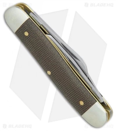 GEC #66 Northfield UN-X-LD Calf Roper Pocket Knife 3.3" OD Green Micarta 661317 4 GEC #66 Northfield UN-X-LD Calf Roper Pocket Knife 3.3" OD Green Micarta 661317 - Image 2