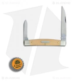 GEC #13 Tidioute Cutlery Clerk Pocket Knife 3.6" Muslin Micarta 130217 -Knives Shop GEC Tidioute Cutlery Clerk muslin micarta BHQ 76212 er bottlecap