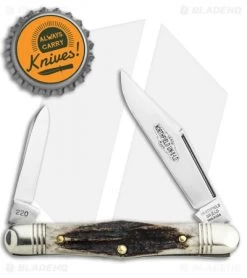 GEC Northfield UN-X-LD Cutlery Conductor 3.25" Pocket Knife Sambar Stag -Knives Shop GEC Tidioute Cutlery Conductor Sambar Stag BHQ 115634 jr bottlecap