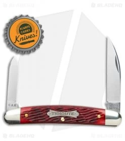 GEC Tidioute Cutlery Easy Pocket Congress Knife 3.75" Blood Red Jigged Bone -Knives Shop GEC Tidioute Cutlery Easy Pocket Congress Blood Red Jigged Bone 620220 BHQ 107278 jr bottlecap