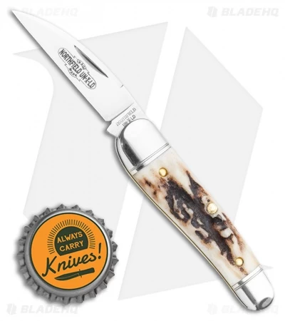 GEC Tidioute Cutlery Little Rattler Traditional Knife Sambar Stag (2" Satin) 6 GEC Tidioute Cutlery Little Rattler Traditional Knife Sambar Stag (2" Satin) - Image 4