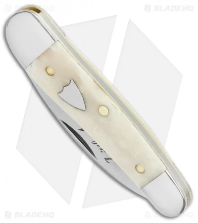 GEC Tidioute Cutlery Little Rattler Traditional Pocket Knife Smooth White Bone 4 GEC Tidioute Cutlery Little Rattler Traditional Pocket Knife Smooth White Bone - Image 2