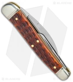 GEC Tidioute Cutlery Pocket Knife Burnt Orange Jigged Bone (2.37") 380321 -Knives Shop GEC Tidioute Cutlery Pocket Knife Burnt Orange Jigged Bone 380321 BHQ 124618 jr side