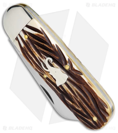 GEC Tidioute Cutlery Toe Nail Clipper Knife India Jigged Bone (3" Satin) 4 GEC Tidioute Cutlery Toe Nail Clipper Knife India Jigged Bone (3" Satin) - Image 2