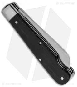 GEC #15 Tidioute Huckleberry Crown Lifter Boy's Knife 3.5" Ebony Wood 153216CL -Knives Shop GEC Tidioute Huckleberry CRown Lifter Boys Ebony Wood 153216CL BHQ 50010 jr side