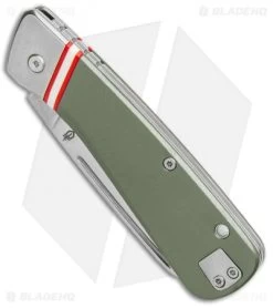 Gerber Straightlace Sheepsfoot Slip Joint Knife OD Green (2.9" Satin) -Knives Shop Gerber Straightlace SJ Green Sheepsfoot Satin BHQ 94199 jr spine