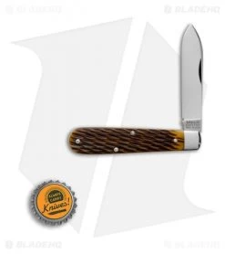 GEC #15 Tidoute Huckleberry Boy's Knife 3.375" Antique Yellow Jigged Bone 152118 -Knives Shop Great Eastern Cutlery Tidioute Antique Yellow Jigged BHQ 85395 er bottlecap