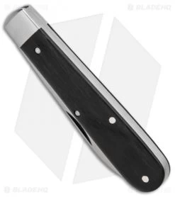 GEC #15 Tidoute Huckleberry Boy's Knife 3.375" Gabon Ebony Wood 152118 -Knives Shop Great Eastern Cutlery Tidioute Gabon Ebony Wood BHQ 85563 er spine