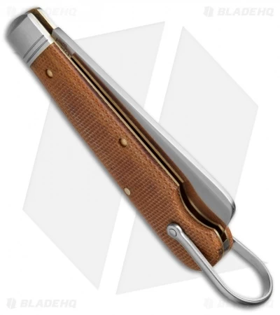 GEC #15 Navy Pocket Knife 3.375" Natural Canvas Micarta 15S116 4 GEC #15 Navy Pocket Knife 3.375" Natural Canvas Micarta 15S116 - Image 2