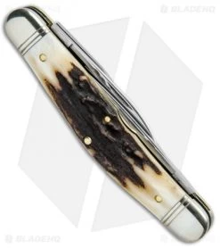 GEC #82 Northfield UN-X-LD Dixie Stockman Pocket Knife 4.13" Sambar Stag 828318 8 GEC #82 Northfield UN-X-LD Dixie Stockman Pocket Knife 4.13" Sambar Stag 828318 -Knives Shop Great Eastern Northfield Dixie Stockman Stag BHQ 92807 jr side