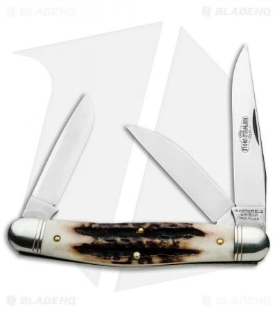 GEC #82 Northfield UN-X-LD Dixie Stockman Pocket Knife 4.13" Sambar Stag 828318 3 GEC #82 Northfield UN-X-LD Dixie Stockman Pocket Knife 4.13" Sambar Stag 828318