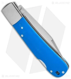 HPA Grandair SWS Salmon Lockback Knife Blue G-10 (3.4" Satin) -Knives Shop HPA SWS Salmon LB Blue Satin BHQ 136019 jr side