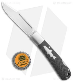 HPA Grandair SWS Salmon Lockback Knife Carbon Fiber (3.4" Satin) -Knives Shop HPA SWS Salmon LB CF Satin BHQ 136020 jr bottlecap