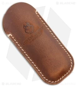 Jack Wolf Knives Benny's Clip Slip Joint Knife Black Canvas Micarta (3" Satin) -Knives Shop Jack Wolf Knives Bennys Clip SJ Black Canvas Micarta Satin BHQ 141958 jr sheath