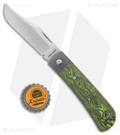 Jack Wolf Knives Benny's Clip Slip Joint Camo Carbon Toxic Green (3" Satin) -Knives Shop Jack Wolf Knives Bennys Clip SJ Camo Carbon Toxic Green Satin BHQ 141957 jr bottlecap