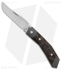 Jack Wolf Knives Cyborg Jack Slip Joint Knife Dark Matter Fat Carbon (2.83" Sat)