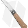 Jack Wolf Knives Laid Back Jack Slip Joint Knife Natural Micarta (2.8" Satin) -Knives Shop Jack Wolf Knives Laid Back Jack Natural Micarta SJ Satin BHQ 141943 jr