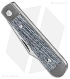 Jack Wolf Knives Little Bro Jack Slip Joint Knife Black Micarta (2.7" Satin) -Knives Shop Jack Wolf Knives Little Bro Jack SJ Knife Black Micarta Satin BHQ 141947 jr spine