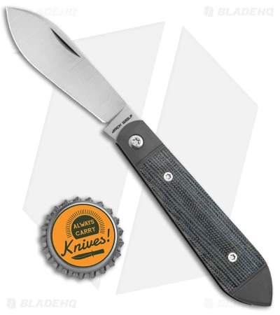 Jack Wolf Knives Low Drag Jack Slip Joint Knife Black Micarta (2.9" Satin) 7 Jack Wolf Knives Low Drag Jack Slip Joint Knife Black Micarta (2.9" Satin) - Image 5