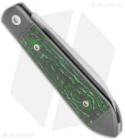 Jack Wolf Knives Low Drag Jack Slip Joint Knife Fat Carbon Jungle (2.9" Satin) 9 Jack Wolf Knives Low Drag Jack Slip Joint Knife Fat Carbon Jungle (2.9" Satin) -Knives Shop Jack Wolf Knives Low Drag Jack SJ Fat Carbon JungleWear Satin BHQ 141927 jr side