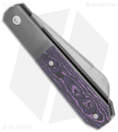 Jack Wolf Knives Midnight Jack Slip Joint Purple Haze Fat Carbon (2.91" Satin) 5 Jack Wolf Knives Midnight Jack Slip Joint Purple Haze Fat Carbon (2.91" Satin) - Image 3