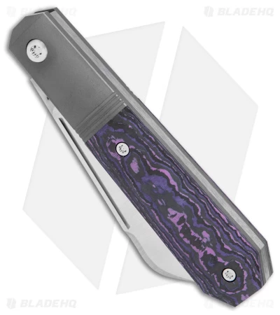 Jack Wolf Knives Midnight Jack Slip Joint Purple Haze Fat Carbon (2.91" Satin) 4 Jack Wolf Knives Midnight Jack Slip Joint Purple Haze Fat Carbon (2.91" Satin) - Image 2